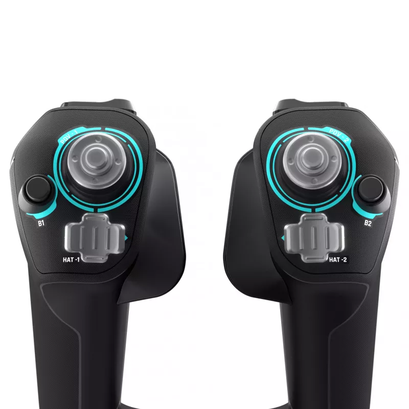 Simulador de voo Turtle Beach VelocityOne Flight preto USB analógico digital PC Xbox