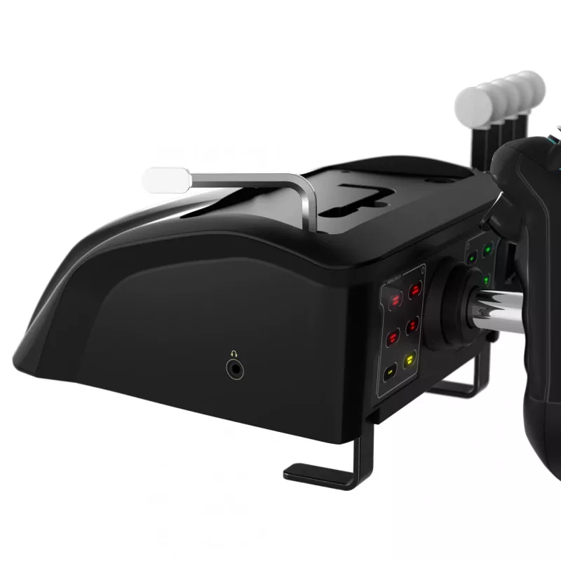 Simulador de voo Turtle Beach VelocityOne Flight preto USB analógico digital PC Xbox