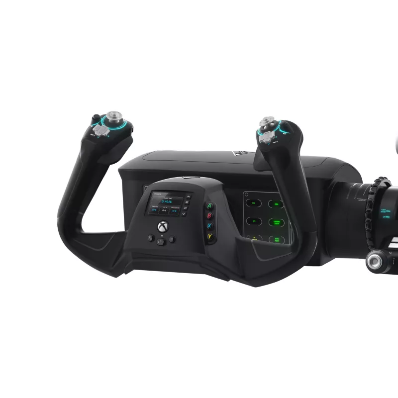 Simulador de voo Turtle Beach VelocityOne Flight preto USB analógico digital PC Xbox