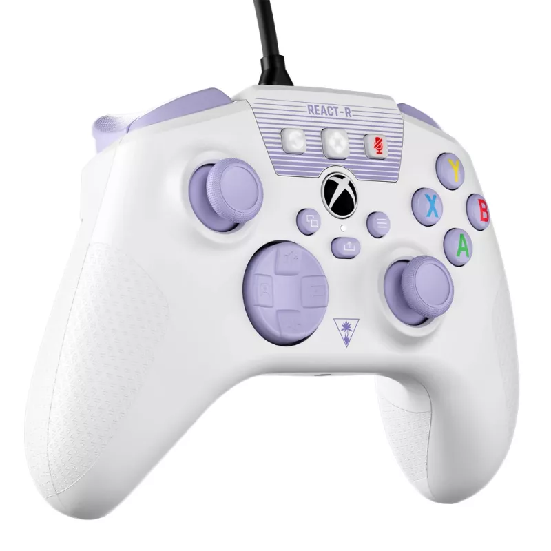 Turtle Beach REACT-R roxo, branco USB comando PC, Xbox One, Xbox One S, Xbox One X, Xbox Series S, Xbox Series X
