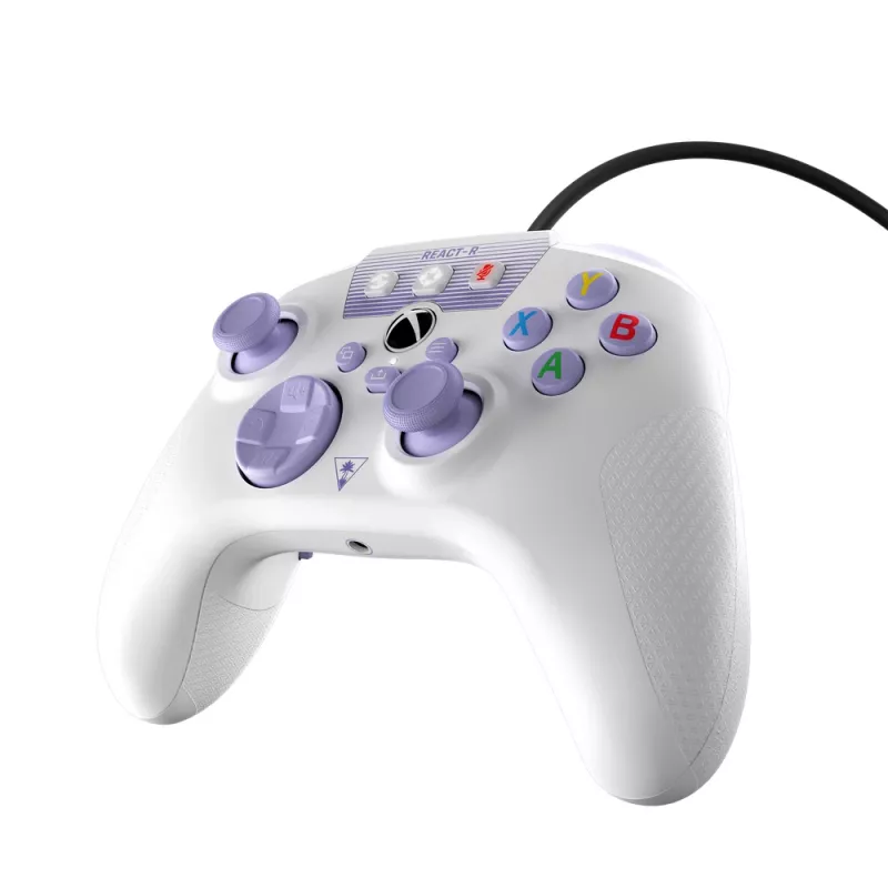 Turtle Beach REACT-R roxo, branco USB comando PC, Xbox One, Xbox One S, Xbox One X, Xbox Series S, Xbox Series X