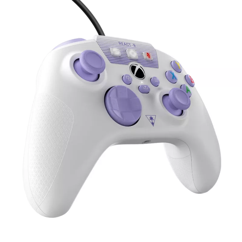 Turtle Beach REACT-R roxo, branco USB comando PC, Xbox One, Xbox One S, Xbox One X, Xbox Series S, Xbox Series X