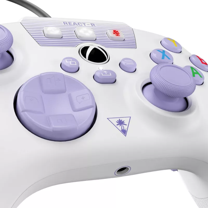 Turtle Beach REACT-R roxo, branco USB comando PC, Xbox One, Xbox One S, Xbox One X, Xbox Series S, Xbox Series X