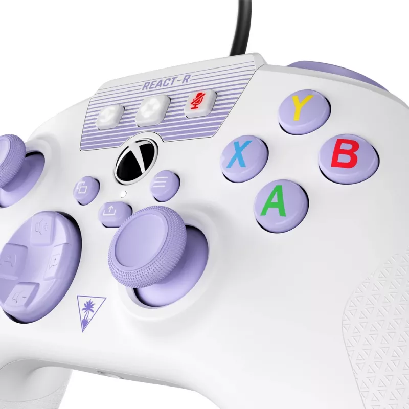 Turtle Beach REACT-R roxo, branco USB comando PC, Xbox One, Xbox One S, Xbox One X, Xbox Series S, Xbox Series X