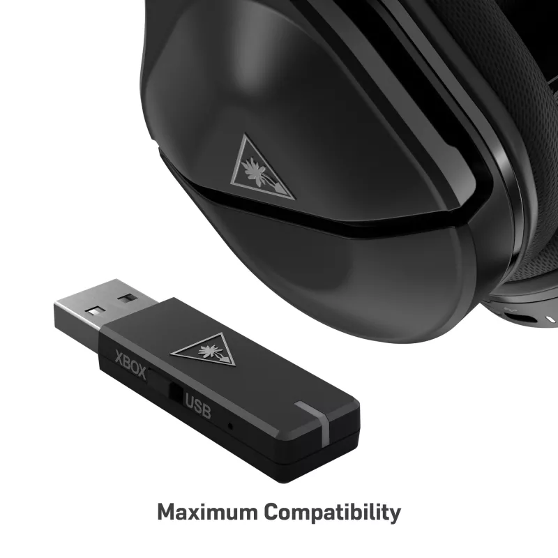 Headset Turtle Beach Stealth 600 Gen 2 MAX – com fios e sem fios, USB-C, circum-aural, 20–20000 Hz, preto