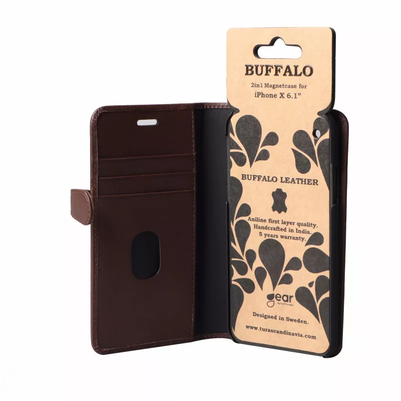 Buffalo 658562 capa para telemóvel 15,5 cm (6,1 polegadas) folio castanho