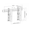 Suporte de parede para video wall Multibrackets M Public Push 40-70 inch preto