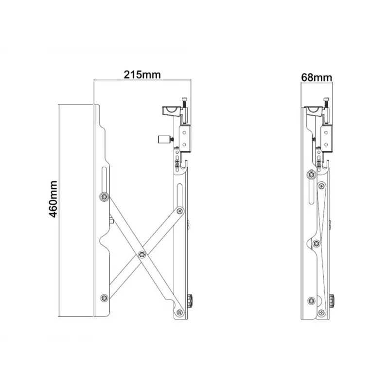 Suporte de parede para video wall Multibrackets M Public Push 40-70 inch preto