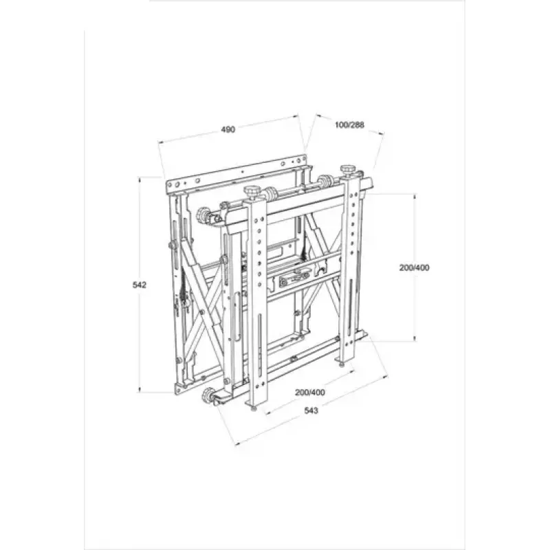 Suporte de parede para video wall Multibrackets M Public Push HD