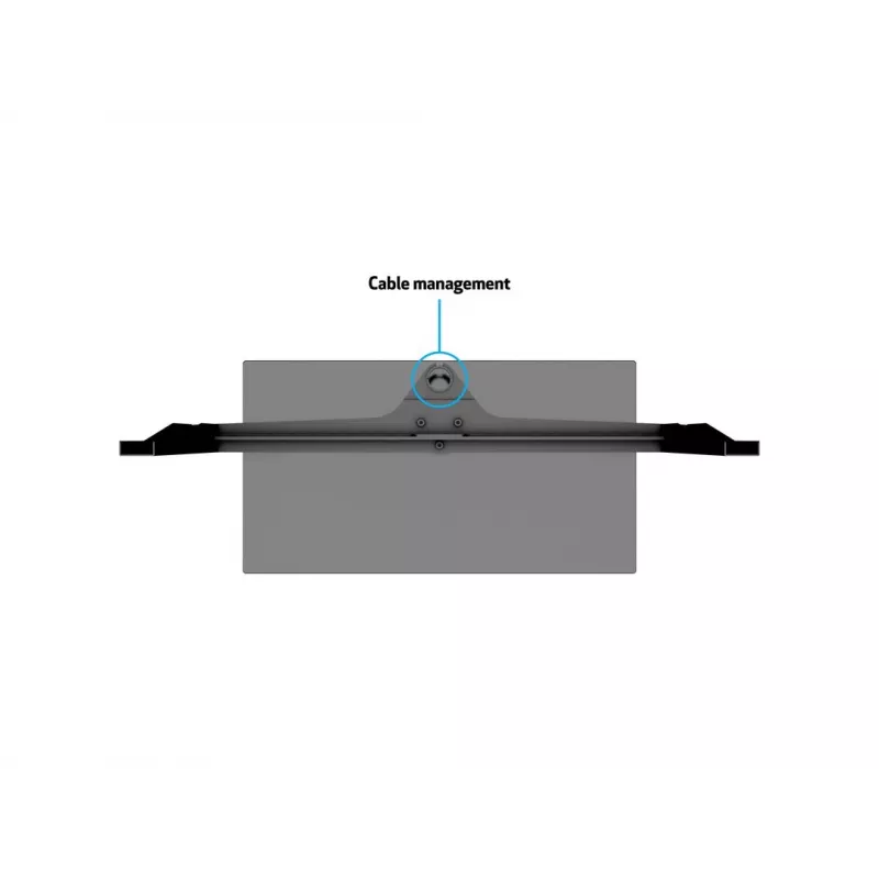 Base de mesa Multibrackets M VESA Turn preto grande MAX 600x400