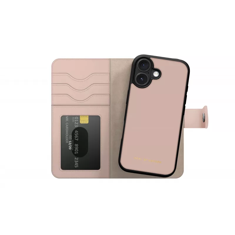 Carteira magnética iDeal of Sweden Magnet Wallet+ iPhone 17 rosa, capa flip, Apple, iPhone 17, 16 cm (6,3 inch), rosa
