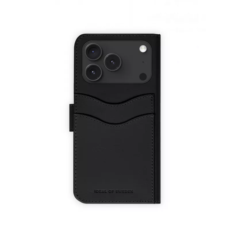 Carteira magnética iDeal of Sweden Magnet Wallet+ MagSafe iPhone 17 Pro preta