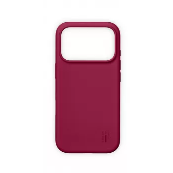 Capa de silicone iDeal of Sweden MagSafe iPhone 17 Pro Max cranberry