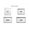 Tela de projeção manual Multibrackets M 4:3 200x150, 100 inch