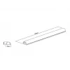 Cobertura para cabos Multibrackets M Universal preta 18 mm de largura 1600 mm de comprimento