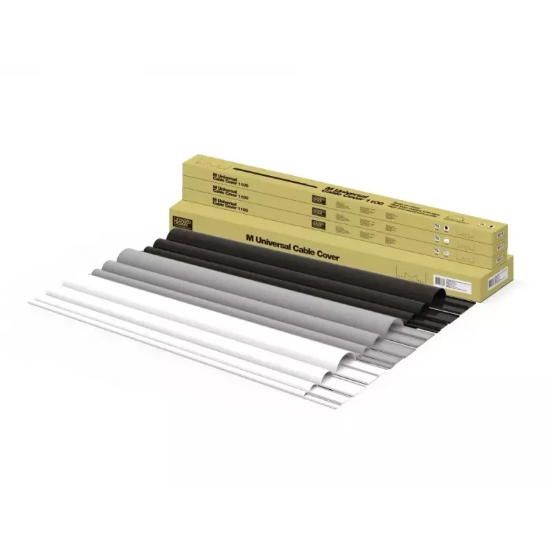 Cobertura para cabos Multibrackets M Universal preta 18 mm de largura 1600 mm de comprimento