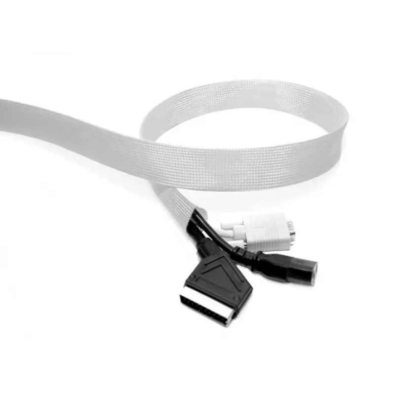 Rolo de manga de cabos MULTIBRACKETS M Universal, prateado, 40 mm de largura × 50 m de comprimento, poliéster, -15–65 °C