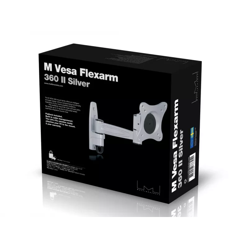 Suporte VESA Multibrackets M VESA Flexarm 360 II prateado 75 100 200