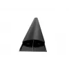 Cobertura para cabos Multibrackets M SS preta 75 mm L - 1600 mm C