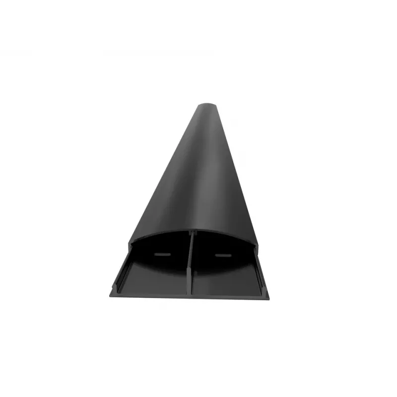 Cobertura para cabos Multibrackets M SS preta 75 mm L - 1600 mm C