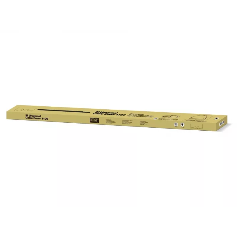 Cobertura para cabos Multibrackets M SS preta 75 mm L - 1600 mm C