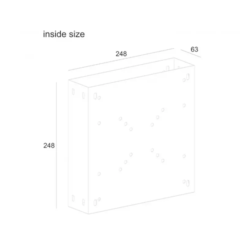 Suporte de monitor para suporte de CPU Multibrackets M PC Media Box/Digital Signage Box I