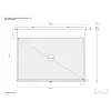 Tela de projeção manual Multibrackets M 16:10 232,6x145,4, 108 inch