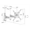 Suporte Multibrackets M VESA Flexarm 360 III branco 15 kg 15-32