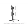 Suporte de chão para ecrã único MULTIBRACKETS M Public Display – preto, suporta até 60 kg, VESA 200x200–800x400
