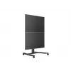 Suporte de chão para ecrã único MULTIBRACKETS M Public Display – preto, suporta até 60 kg, VESA 200x200–800x400