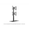 Suporte de chão para ecrã único MULTIBRACKETS M Public Display – preto, suporta até 60 kg, VESA 200x200–800x400