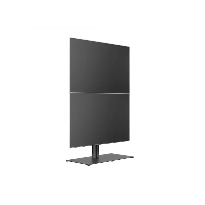 Suporte de chão para ecrã único MULTIBRACKETS M Public Display – preto, suporta até 60 kg, VESA 200x200–800x400