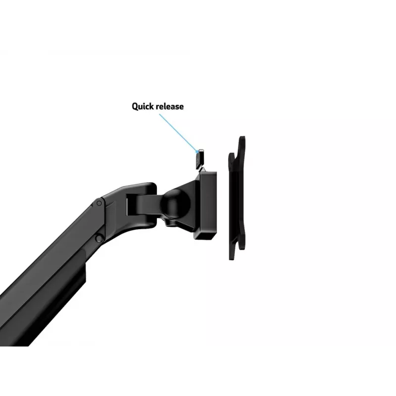 Braço com elevação a gás Multibrackets M VESA Gas Lift Arm Single preto