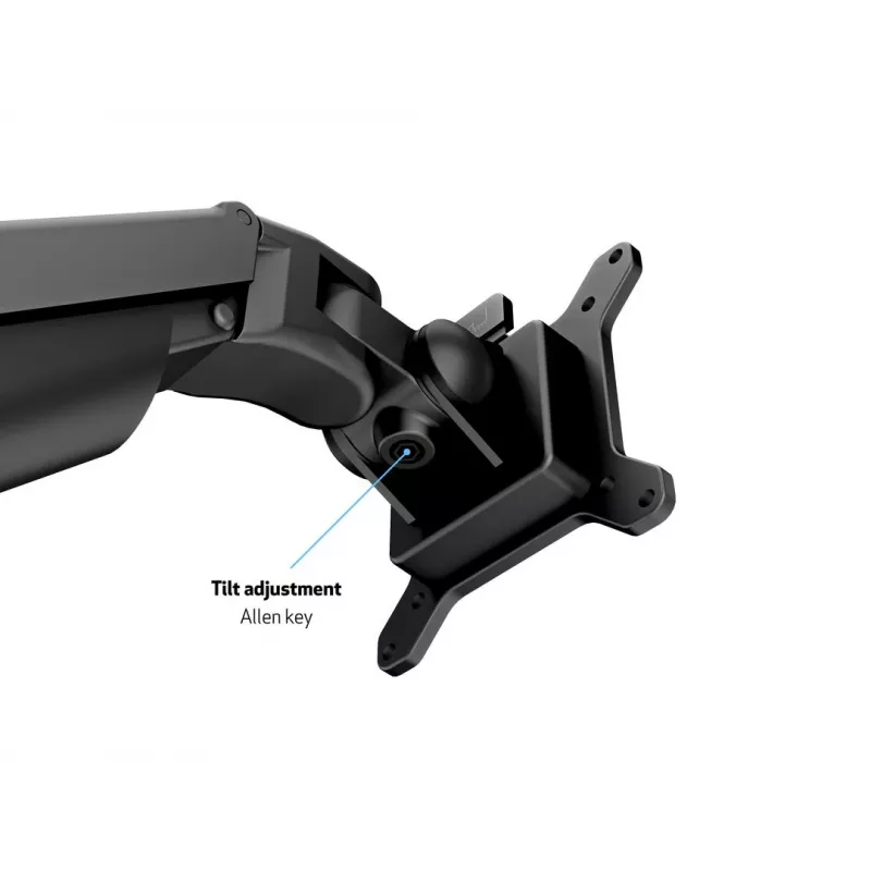 Braço com elevação a gás Multibrackets M VESA Gas Lift Arm Quad preto 40 kg 15-32