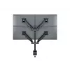 Braço com elevação a gás Multibrackets M VESA Gas Lift Arm Quad preto 40 kg 15-32