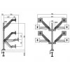 Braço com elevação a gás Multibrackets M VESA Gas Lift Arm Quad preto 40 kg 15-32