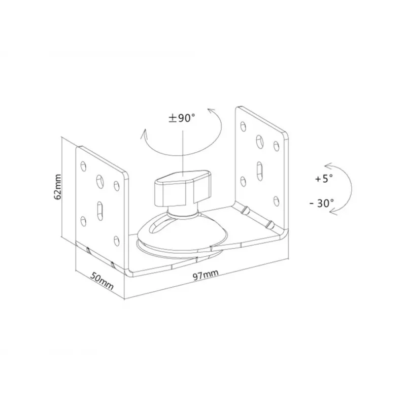 Suporte para colunas Multibrackets M branco