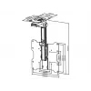 Suporte Multibrackets M VESA Flip Down preto