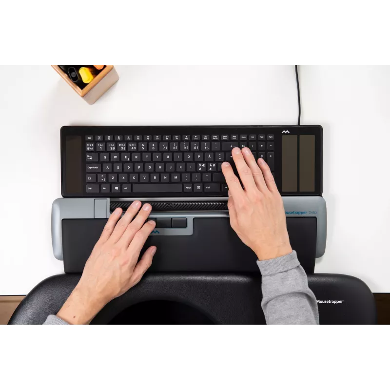 Rato Mousetrapper Delta cinzento Extended USB-A