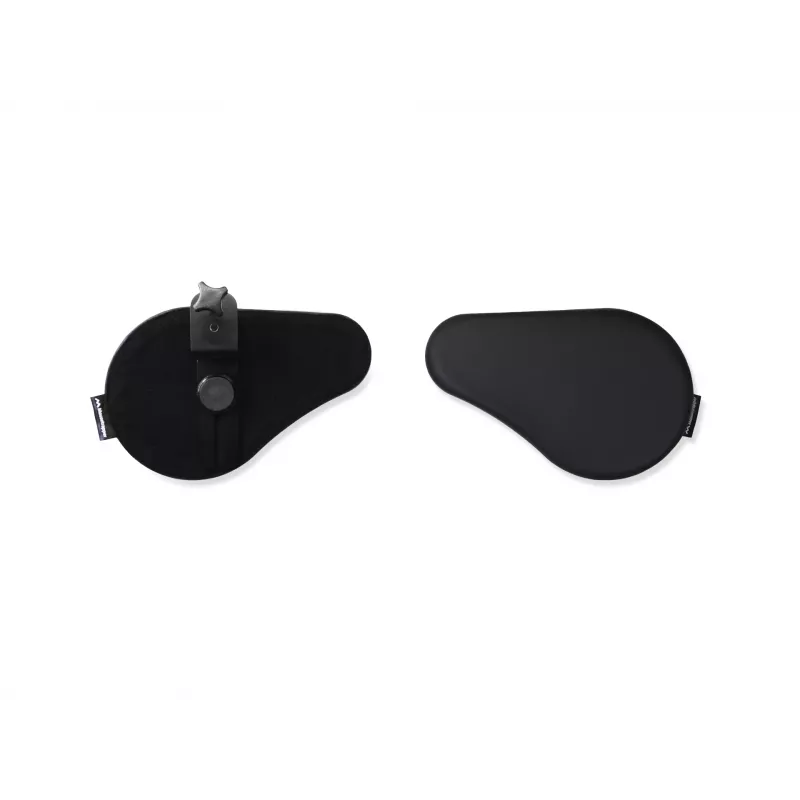 Apoio de pulso Mousetrapper Armrest Split – pele sintética, preto, 305×195×24 mm