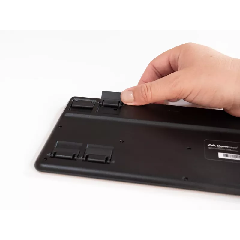 Teclado Mousetrapper Type Mini QWERTY US USB-C, mini, com fios, USB, QWERTY, preto