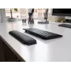 Apoio de pulso Mousetrapper Small, pele sintética preta, 320×72×20 mm