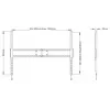 Suporte de parede fixo Multibrackets M Universal SD MAX 1200x900