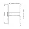 Suporte de parede fixo Multibrackets M Universal SD MAX 1200x900