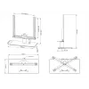 Suporte de mesa Multibrackets M VESA Tablestand Turn preto médio MAX 400x400