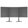 Kit de extensão para suporte de mesa de três monitores MULTIBRACKETS M VESA para 3 ecrãs 24–32 polegadas até 24 kg, alumínio/plástico, preto