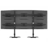 Kit de extensão para suporte de mesa de três monitores MULTIBRACKETS M VESA para 3 ecrãs 24–32 polegadas até 24 kg, alumínio/plástico, preto