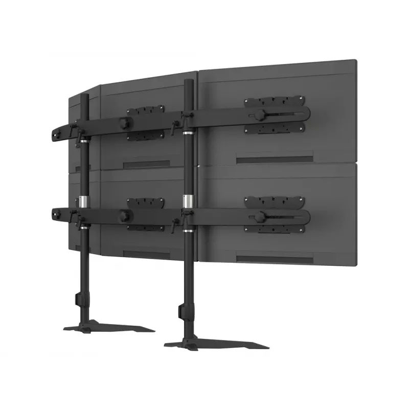 Kit de extensão para suporte de mesa de três monitores MULTIBRACKETS M VESA para 3 ecrãs 24–32 polegadas até 24 kg, alumínio/plástico, preto