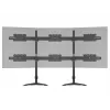 Kit de extensão para suporte de mesa de três monitores MULTIBRACKETS M VESA para 3 ecrãs 24–32 polegadas até 24 kg, alumínio/plástico, preto