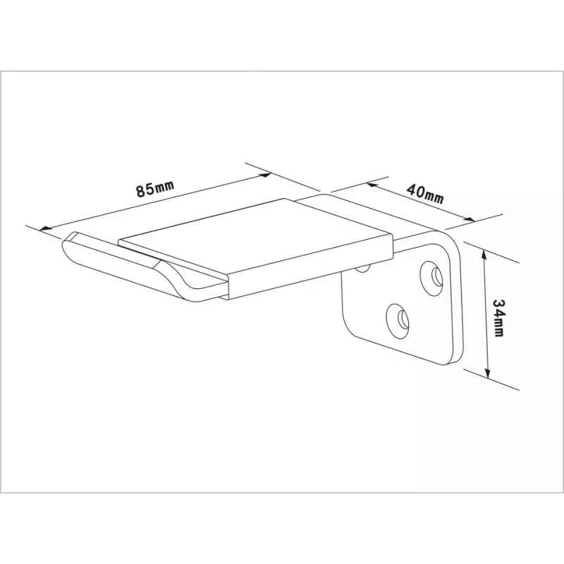 Suporte de auscultadores Multibrackets M Headset Holder Wall White